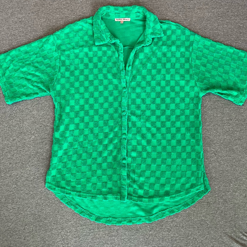 Green Checkered Shirt